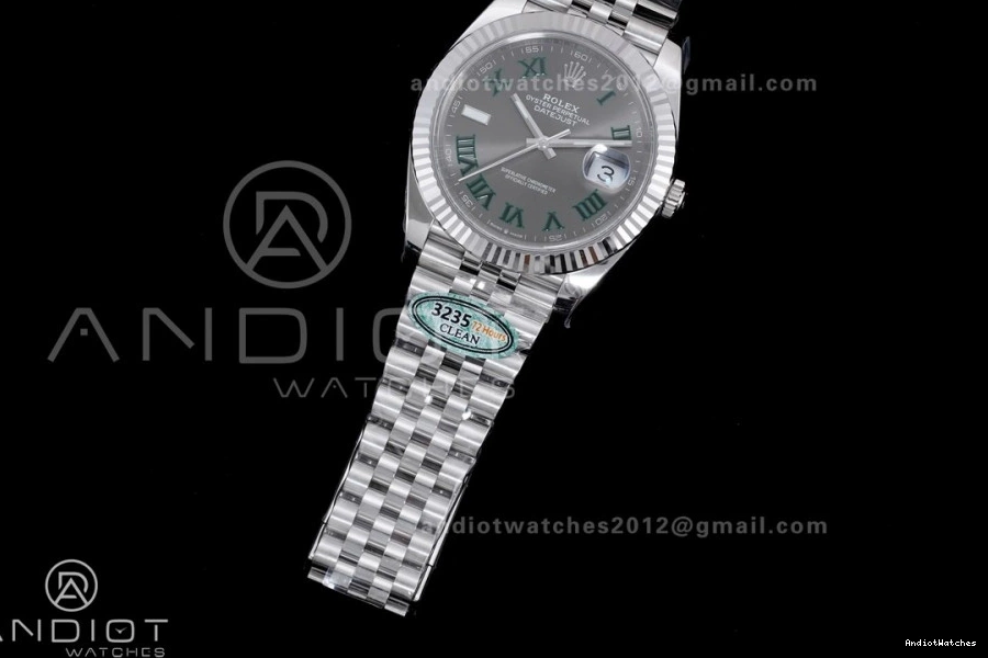 41 657 Edition Datejust Dial Clean Steel SS 904L Durable Best Gray SS 1:1 Bracelet SH Green Roman on 0801